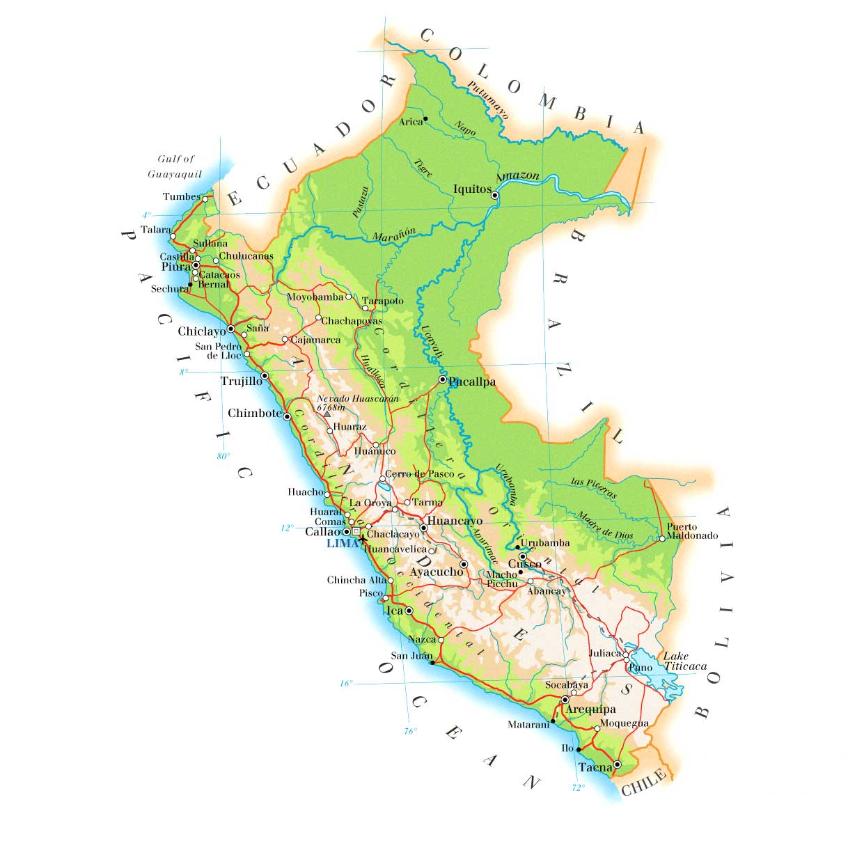 Mapa do Peru